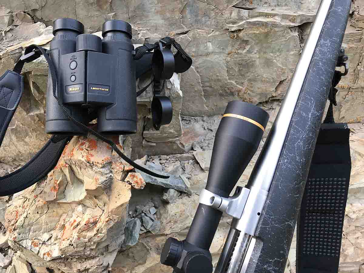 The Nikon LaserForce 10x42mm rangefinding binocular is very compact. Despite its lack of an onboard ballistic program, it worked fine while hunting elk.